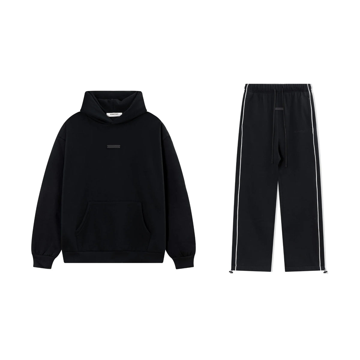 Black Essentials Tracksuit Pullover
