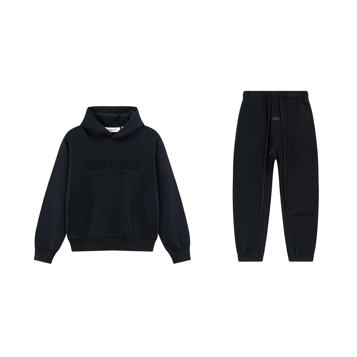 Black Essentials Tracksuit Pullover