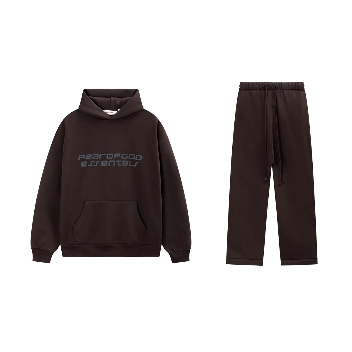 Dark Brown Essentials Tracksuit Pullover