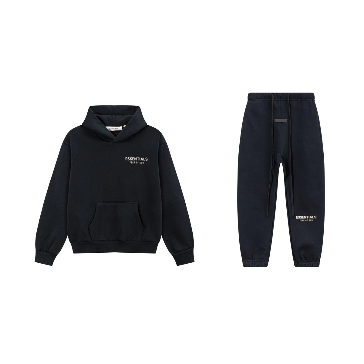 Black Essentials Tracksuit Pullover