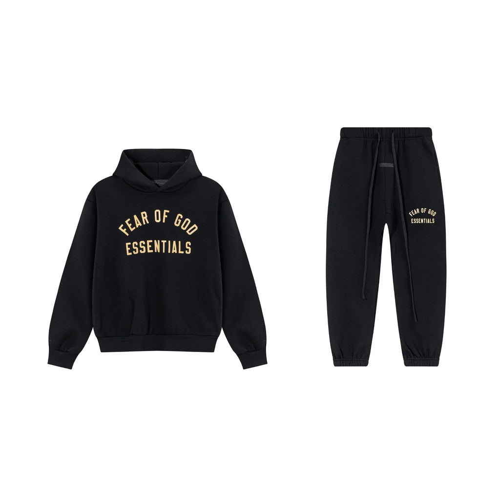 Black Essentials Tracksuit Pullover