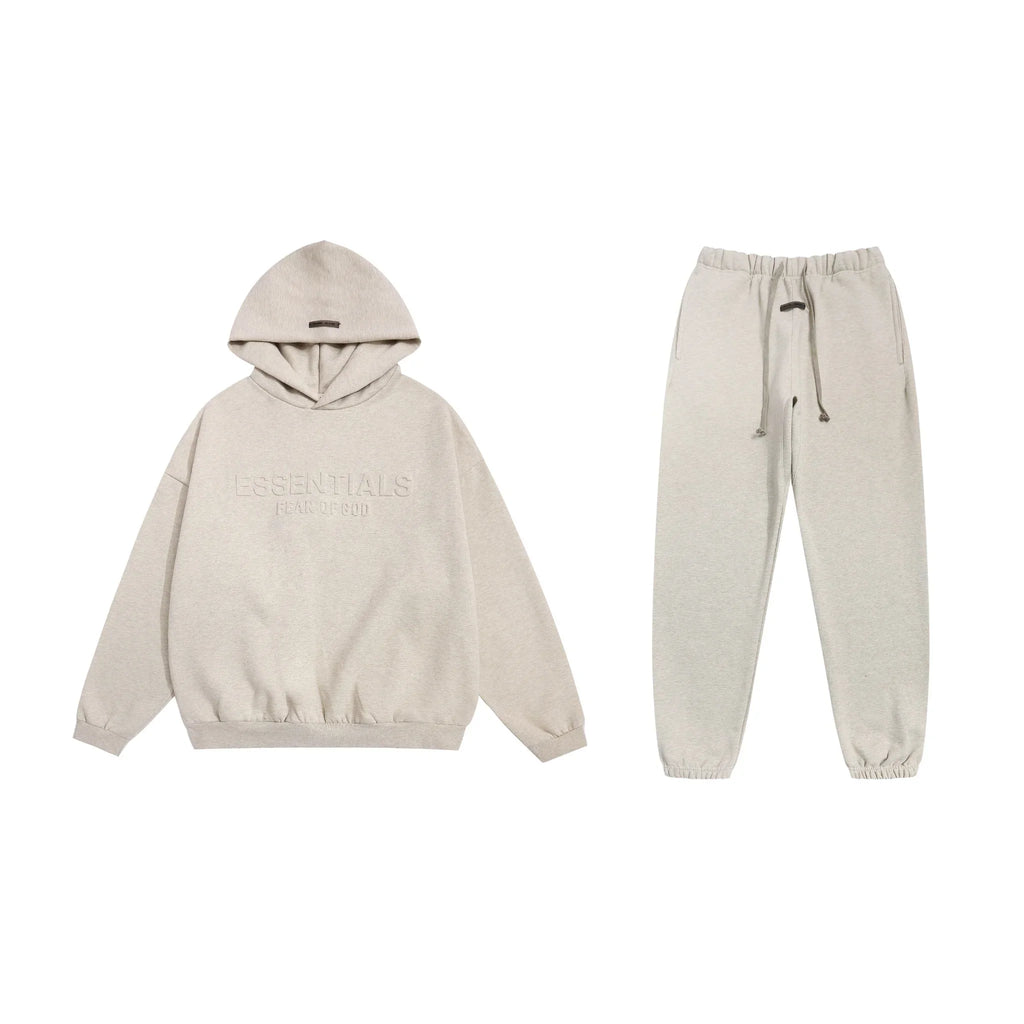Oatmeal Heather Essentials Tracksuit Pullover