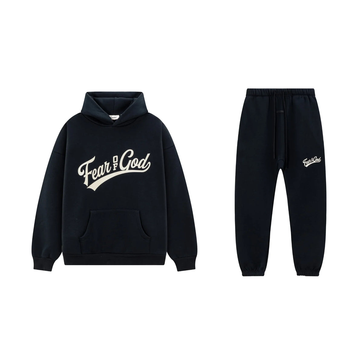 Black Essentials Tracksuit Pullover