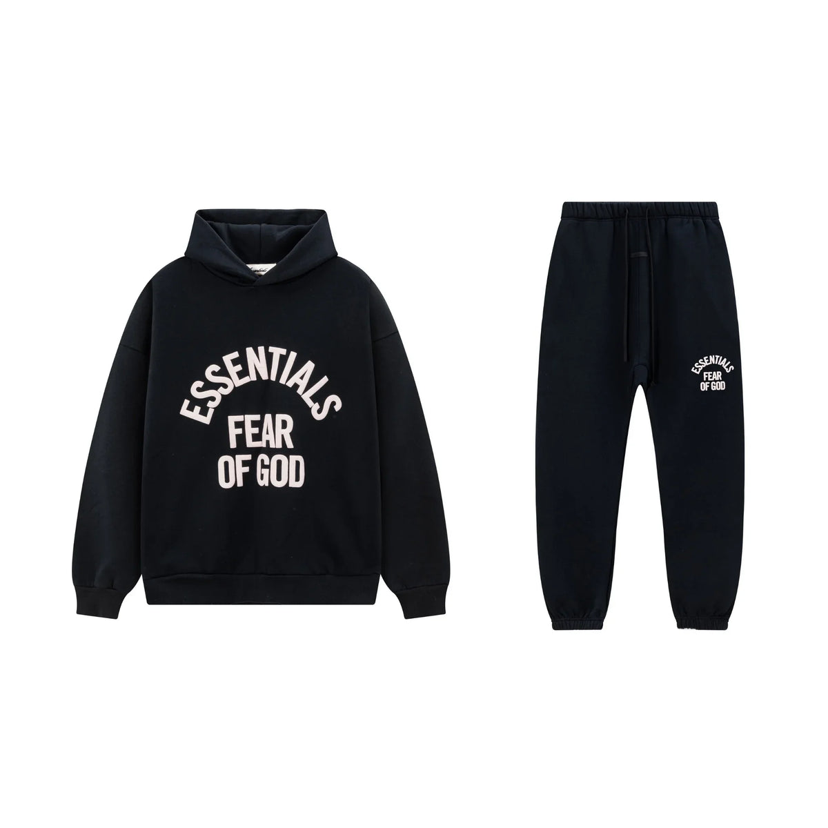 Black Essentials Tracksuit Pullover