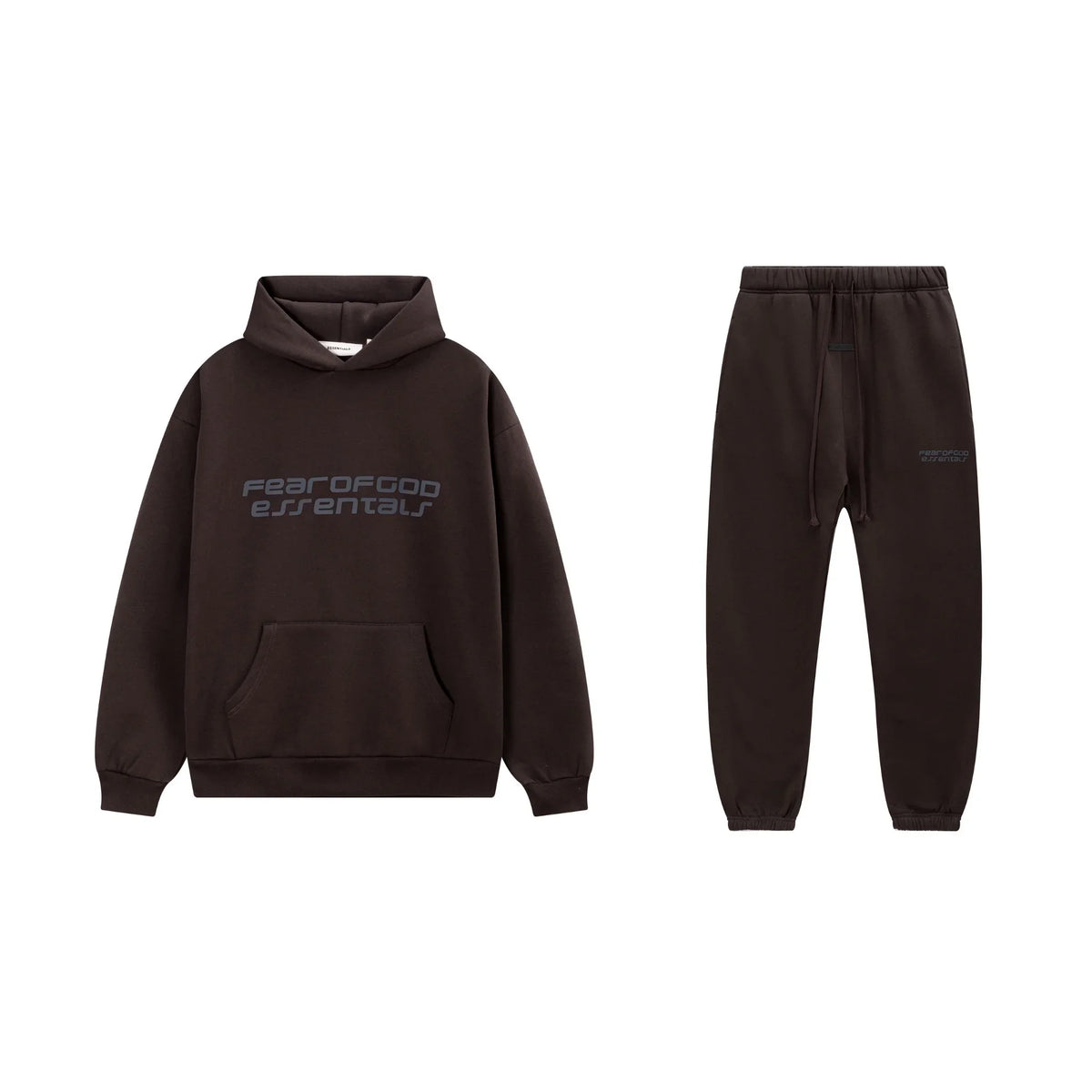 Dark Brown Essentials Tracksuit Pullover