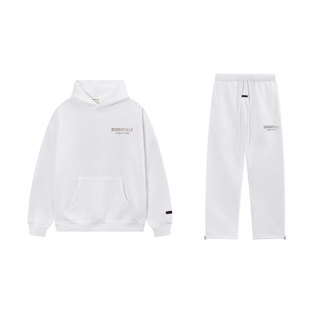 White Essentials Tracksuit Pullover