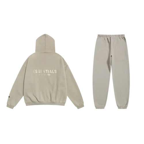 Cement Gray Essentials Tracksuit Pullover