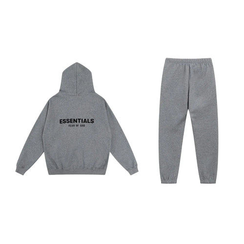 Cloudy Gray Essentials Tracksuit Pullover