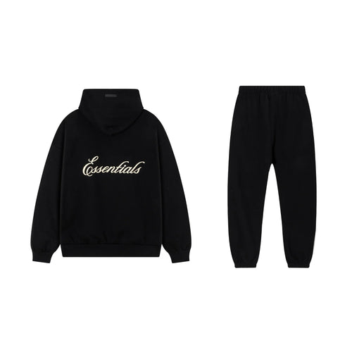 Black Essentials Tracksuit Pullover