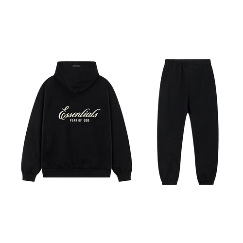 Black Essentials Tracksuit Pullover