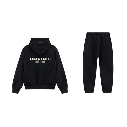Black Essentials Tracksuit Pullover