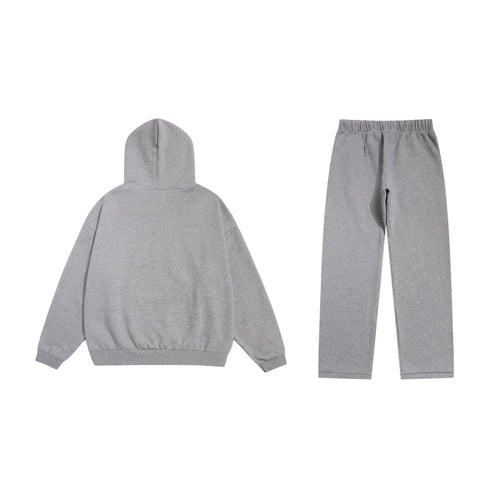 Cloudy Gray Essentials Tracksuit Pullover