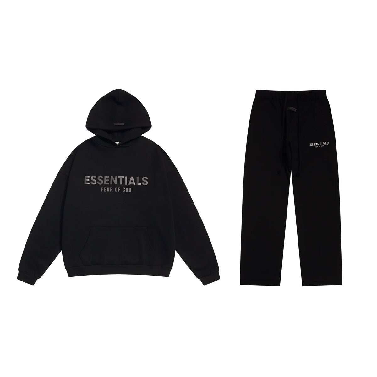 Black Essentials Tracksuit Pullover