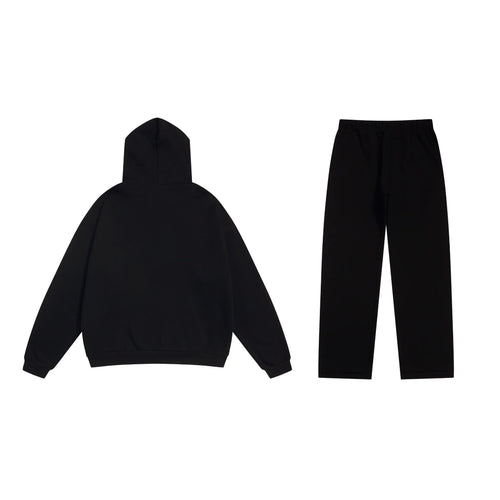 Black Essentials Tracksuit Pullover