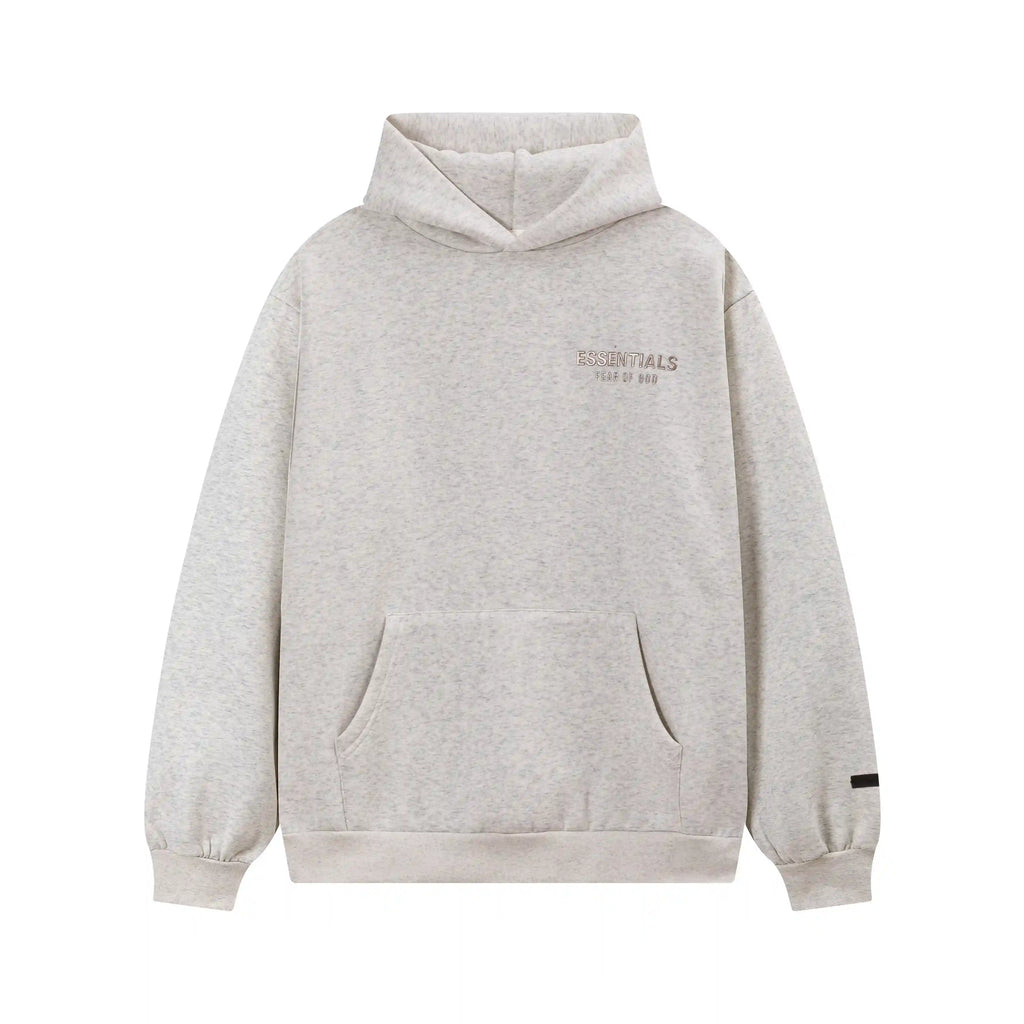 Light Heathered Oatmeal Essentials Tracksuit Pullover