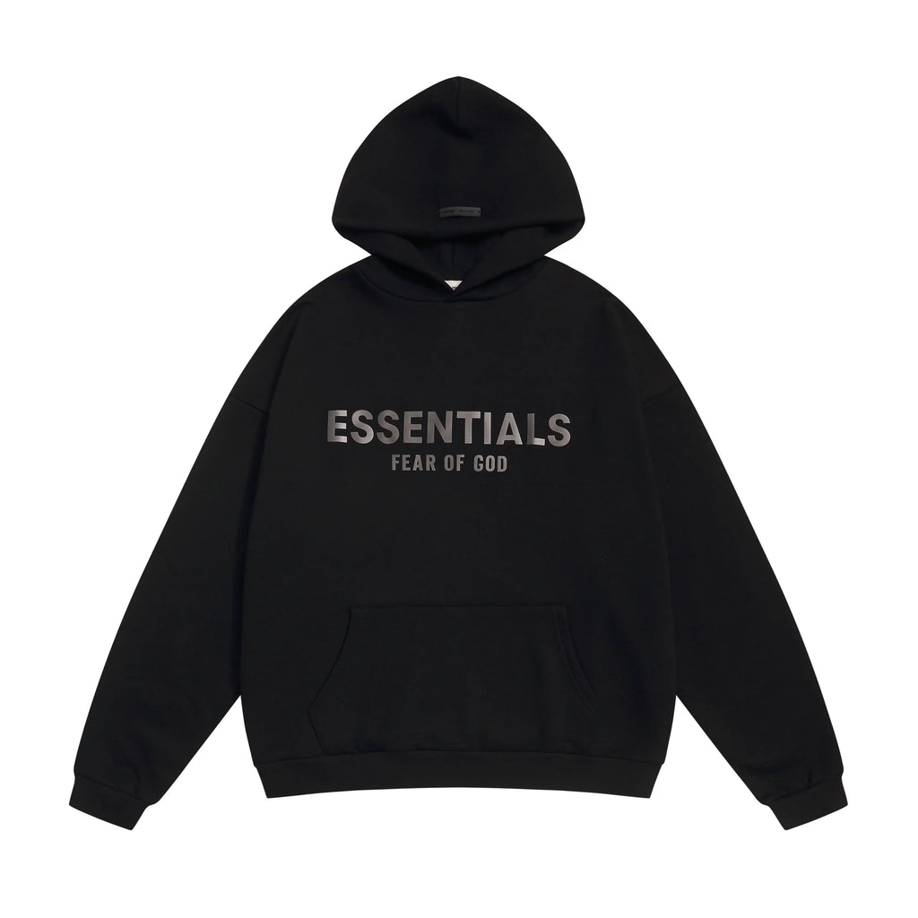 Black Essentials Tracksuit Pullover