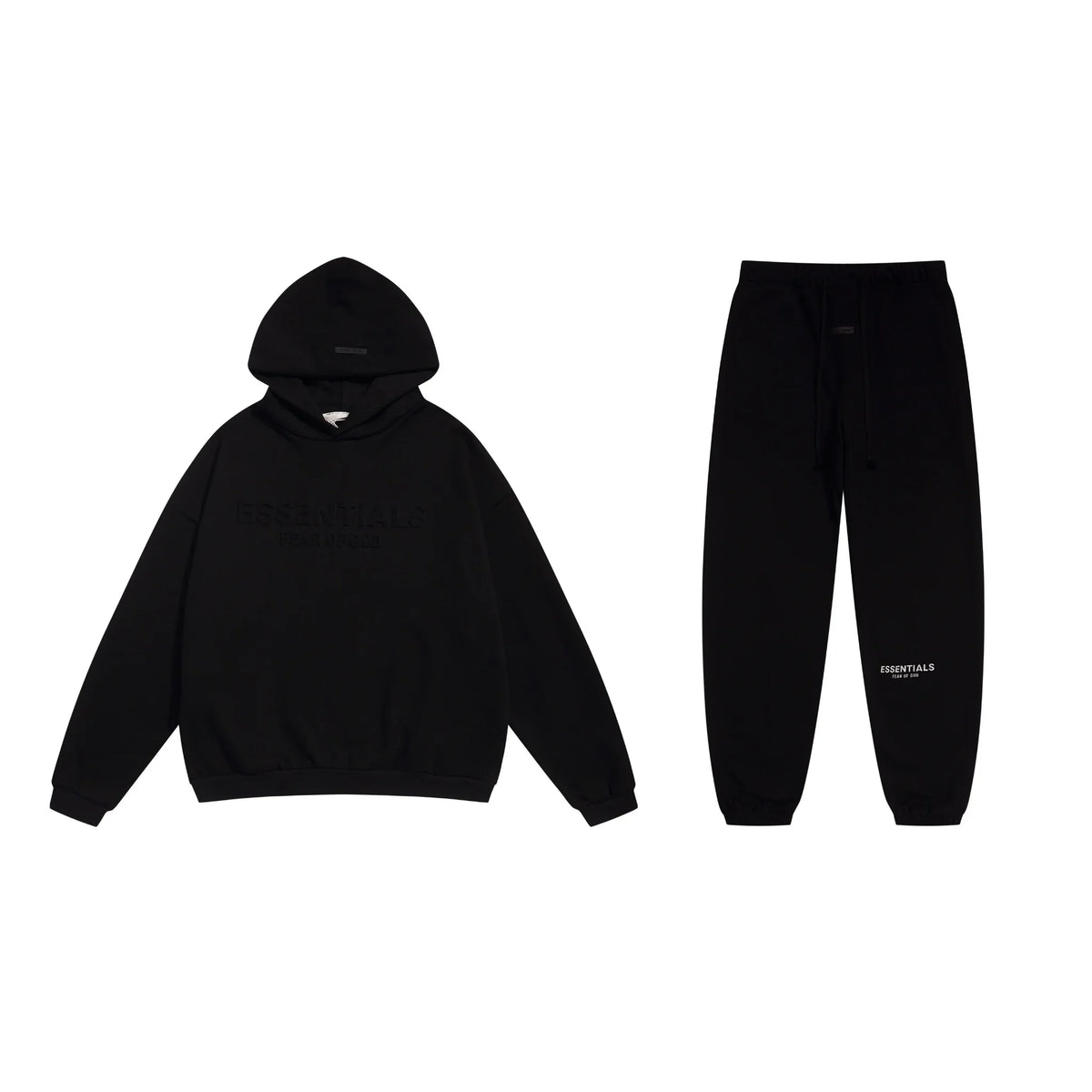 Black Essentials Tracksuit Pullover