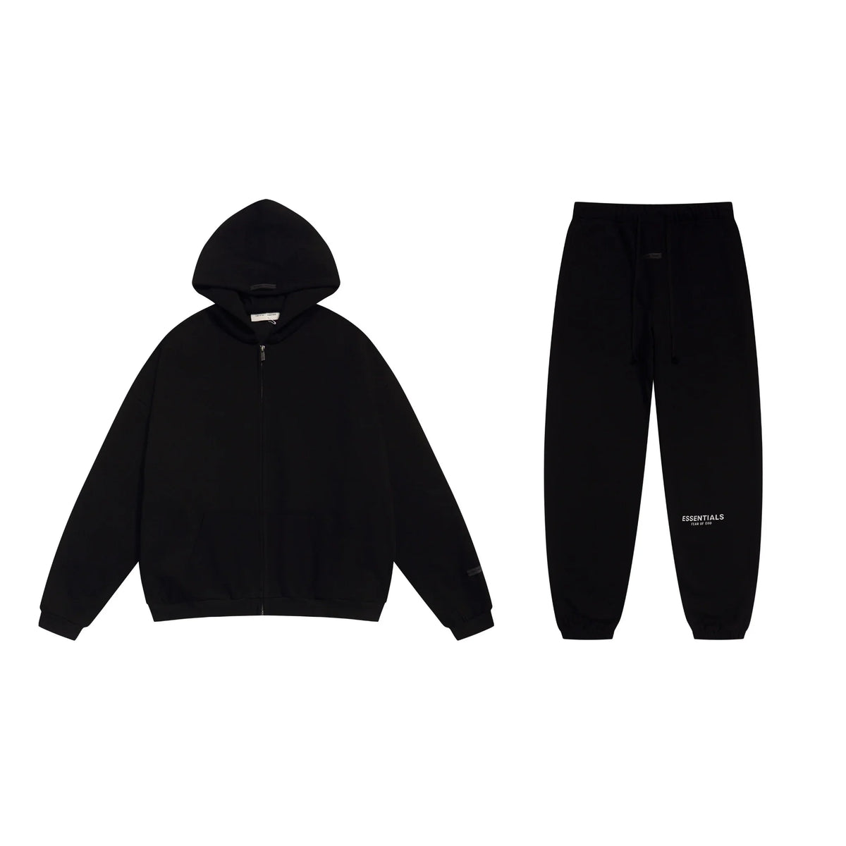 Black Essentials Tracksuit Pullover