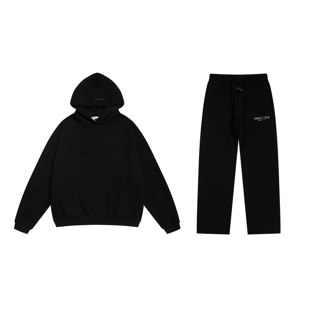 Black Essentials Tracksuit Pullover