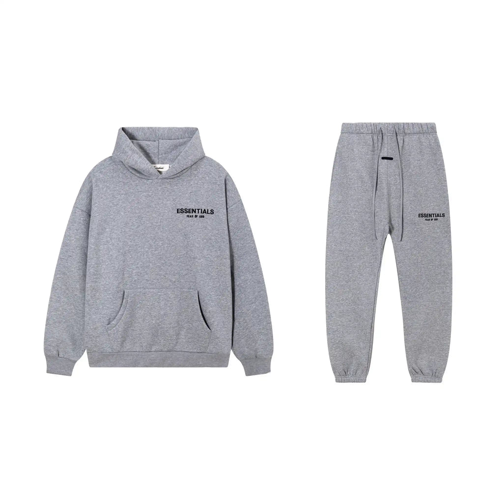 Dark Oatmeal Essentials Tracksuit Pullover