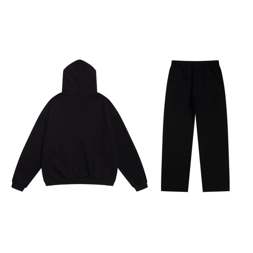 Black Essentials Tracksuit Pullover