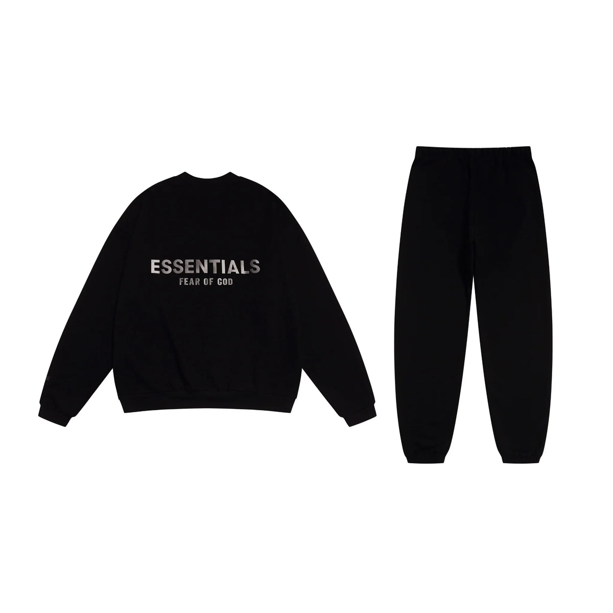 Black Essentials Tracksuit Pullover