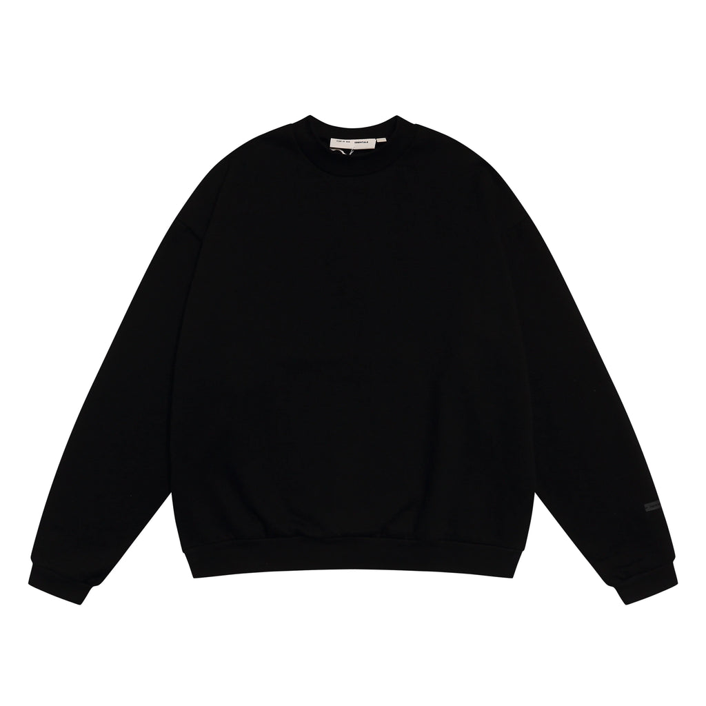 Black Essentials Tracksuit Pullover