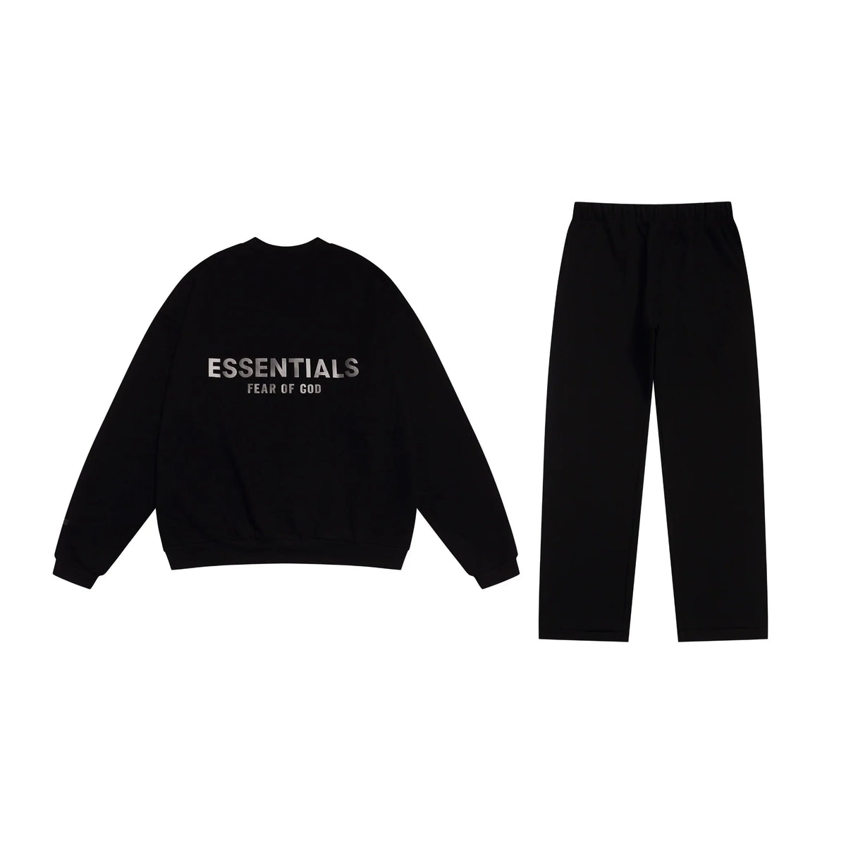 Black Essentials Tracksuit Pullover