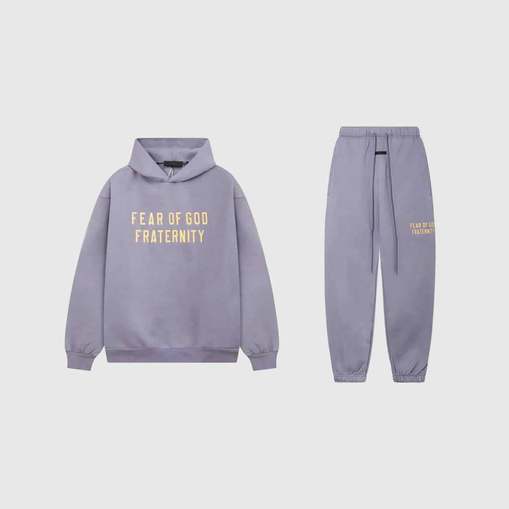 Essentials Tracksuit Pastel Purple – Fear of God Classic Matching Set