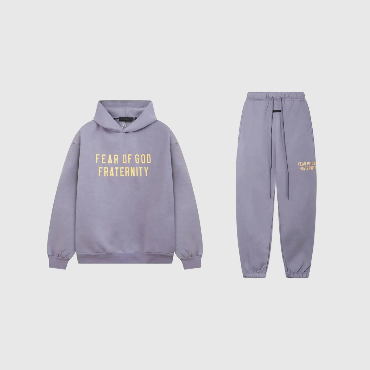 Essentials Tracksuit Pastel Purple – Fear of God Classic Matching Set