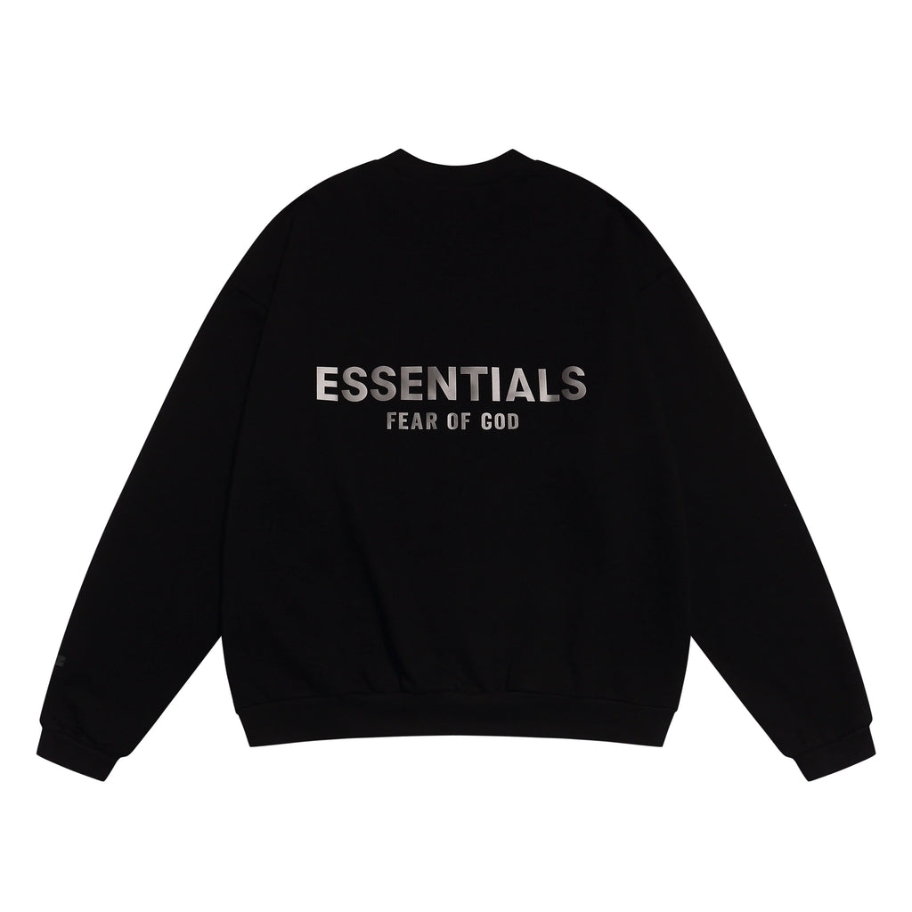 Black Essentials Tracksuit Pullover