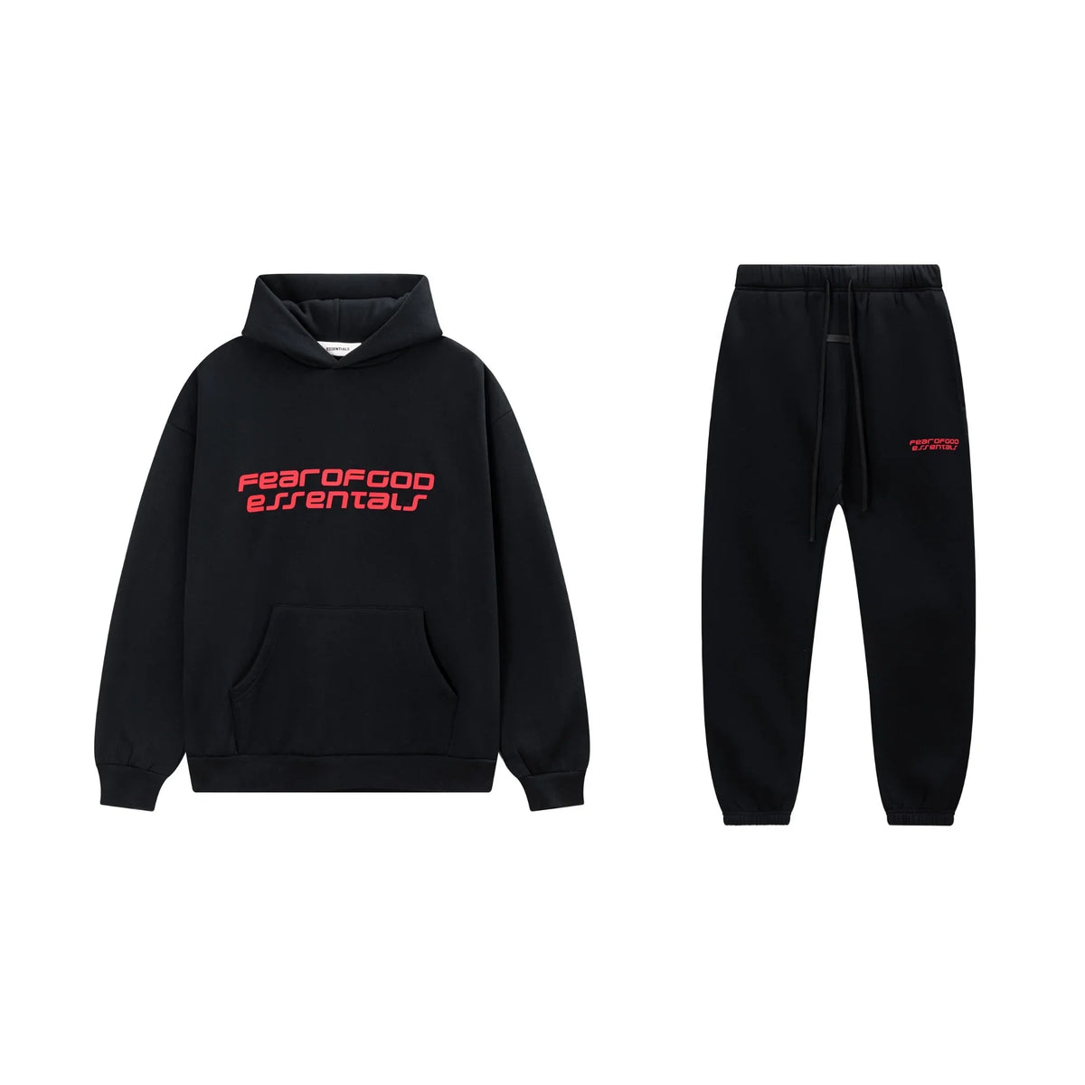 Black Essentials Tracksuit Pullover