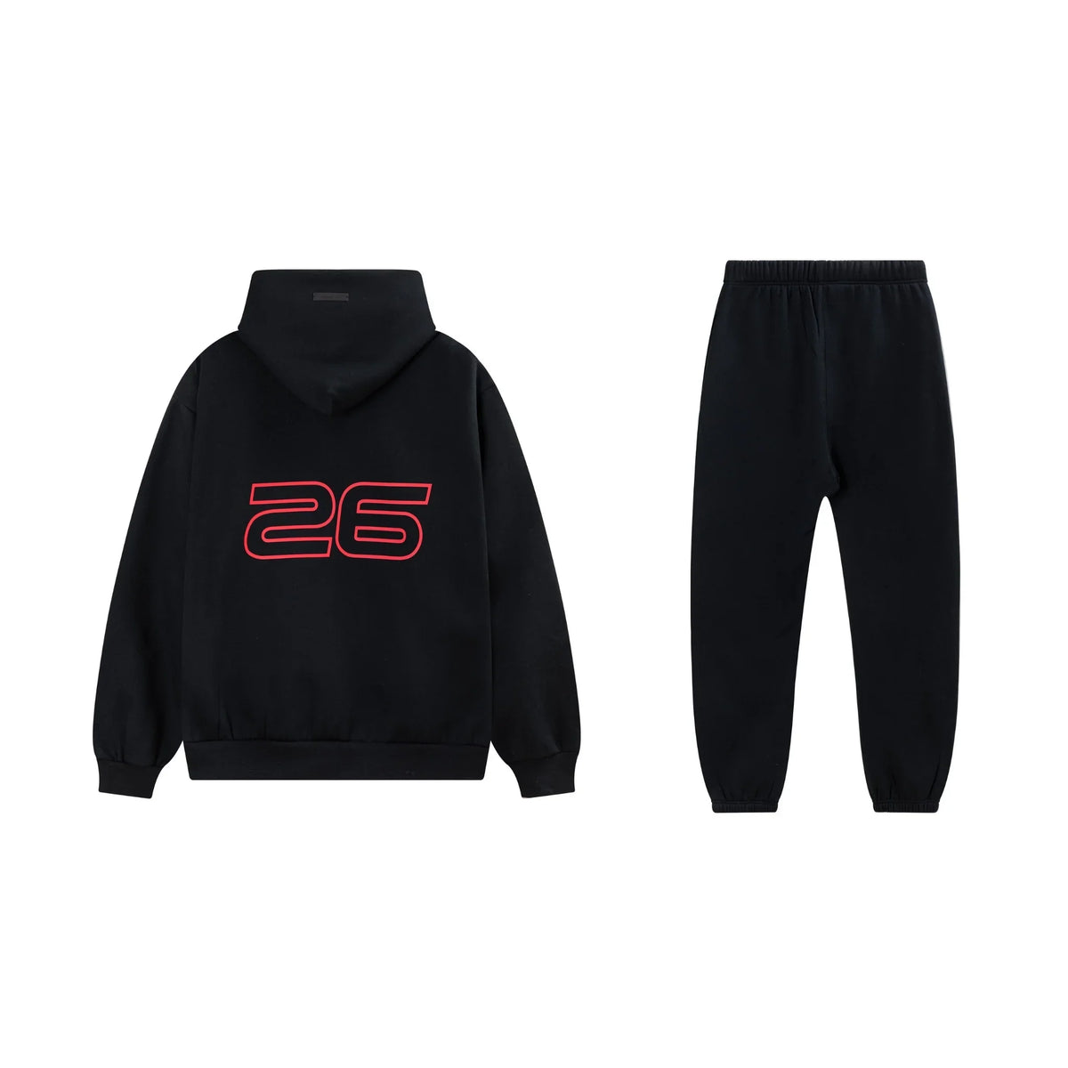 Black Essentials Tracksuit Pullover