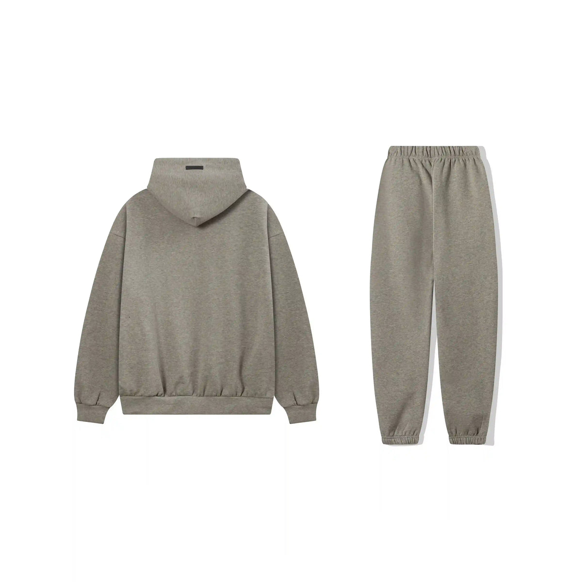 Essentials Tracksuit Heathered Grey Signature Luxe Hoodie Set – Fear of God Matching Set