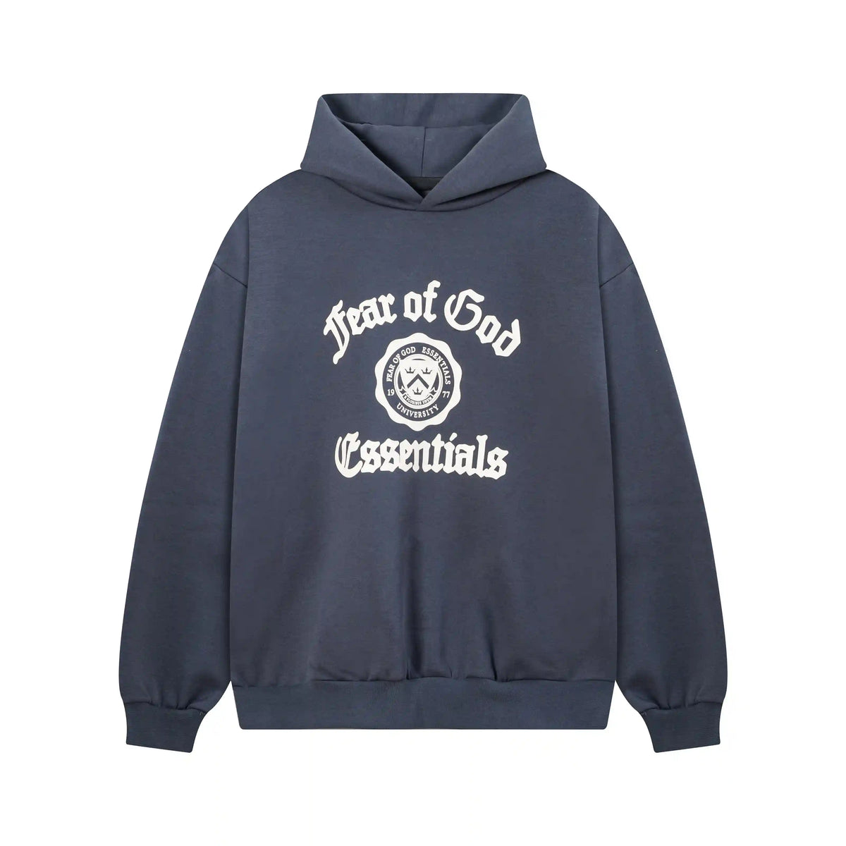 Fear of God Essentials Blue Tracksuit – Classic Fit Hoodie & Jogger Set
