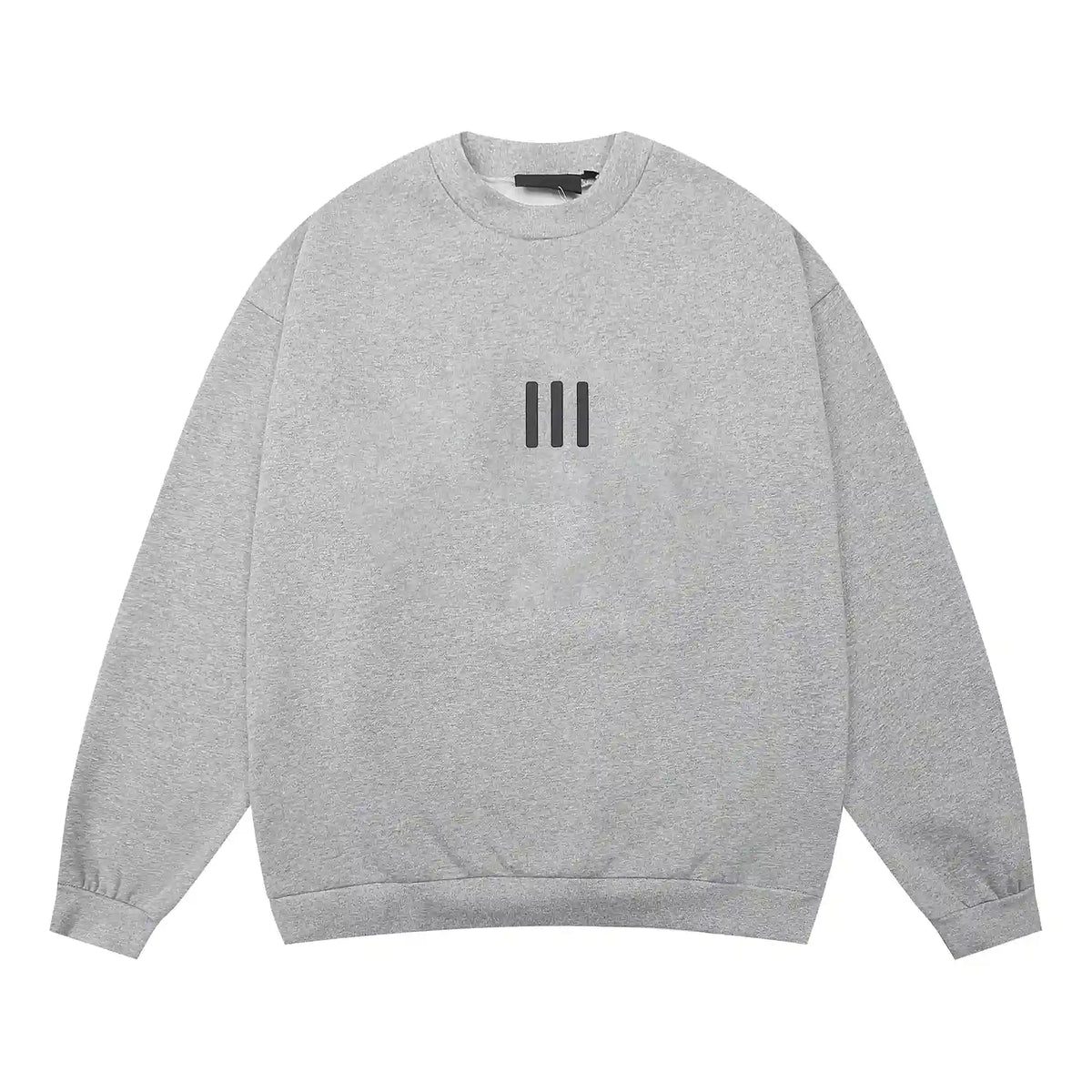 Fear of God Essentials Dark Heather Oatmeal Tracksuit – Classic Fit Crewneck & Jogger Set