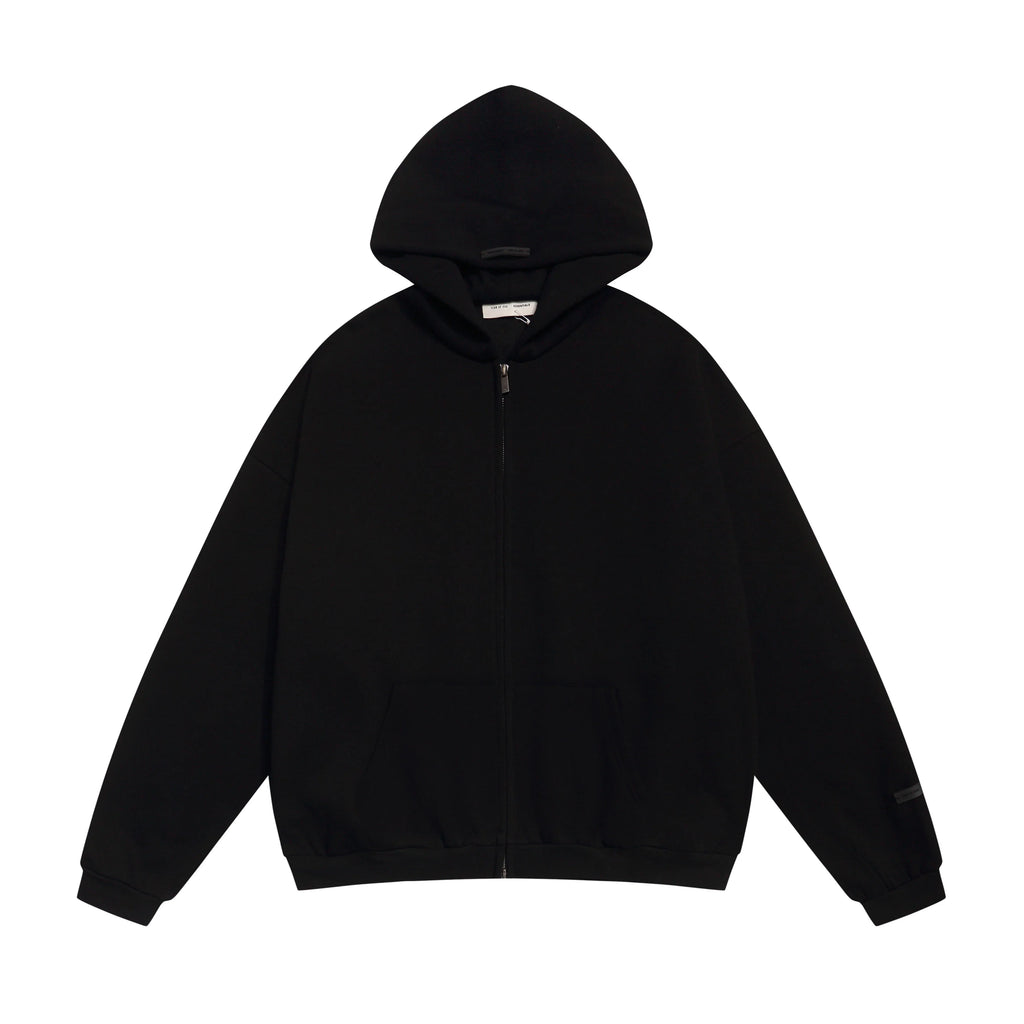 Black Essentials Tracksuit Pullover