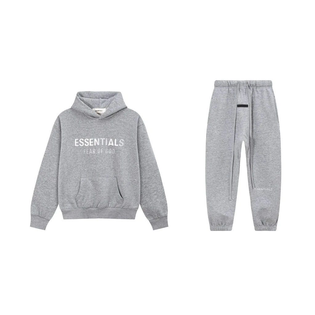 Cloudy Gray Essentials Tracksuit Pullover
