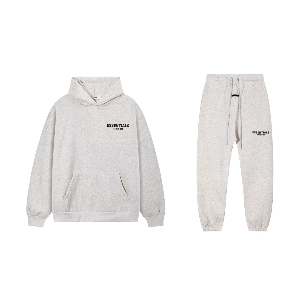 Light Heathered Oatmeal Essentials Tracksuit Pullover