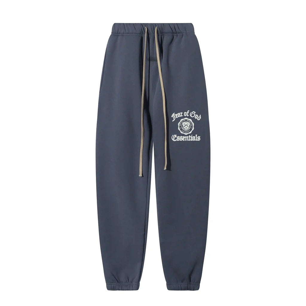 Fear of God Essentials Blue Tracksuit – Classic Fit Hoodie & Jogger Set