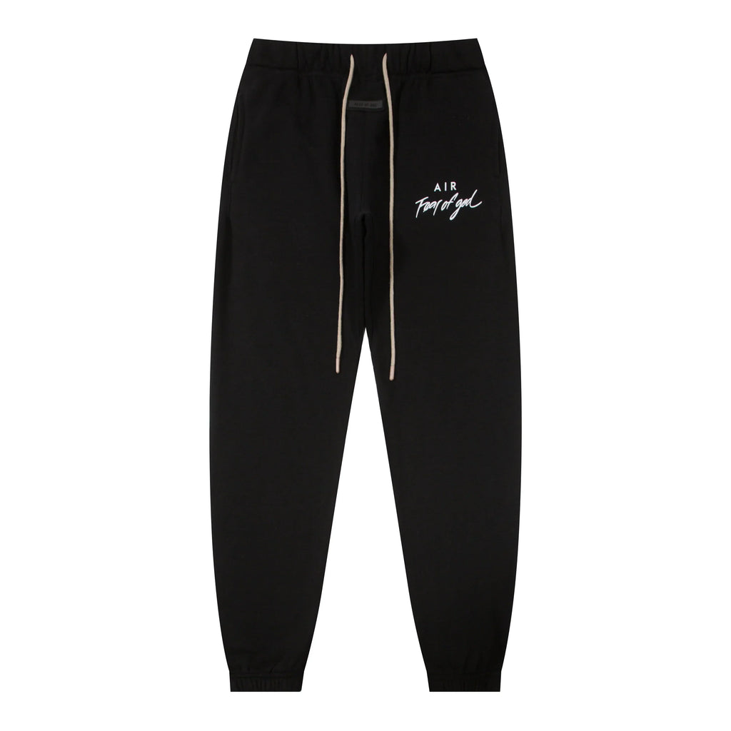 Essentials Black Lounge Essential Fleece Tracksuit – Everyday Casual Set
