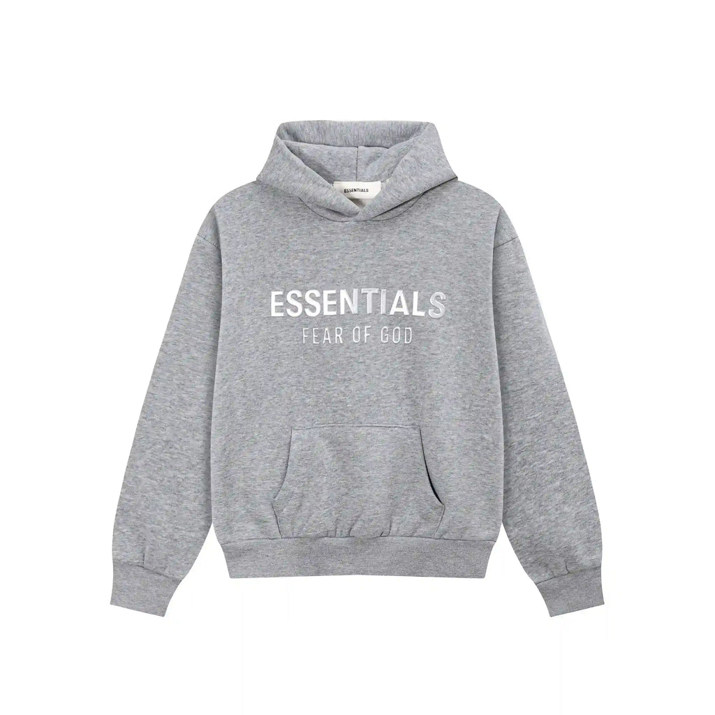 Cloudy Gray Essentials Tracksuit Pullover