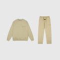 Fear of God Essentials Hampton Yellow Tracksuit – Classic Fit Crewneck & Jogger Set
