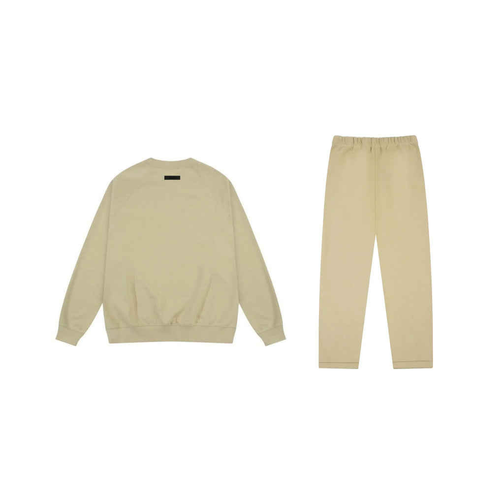 Fear of God Essentials Hampton Yellow Tracksuit – Classic Fit Crewneck & Jogger Set