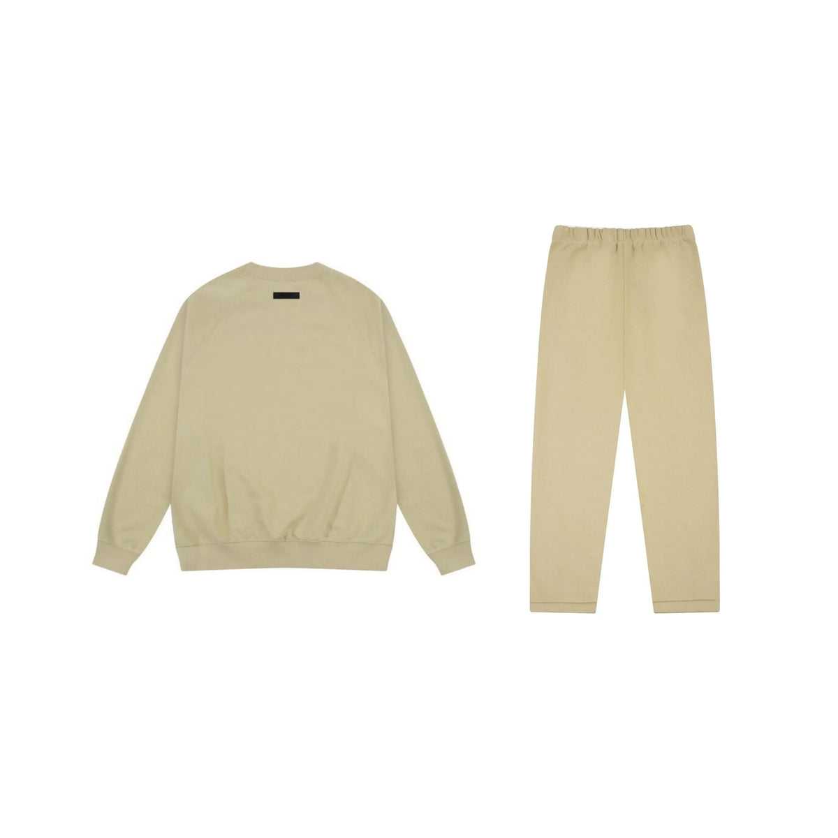 Fear of God Essentials Hampton Yellow Tracksuit – Classic Fit Crewneck & Jogger Set