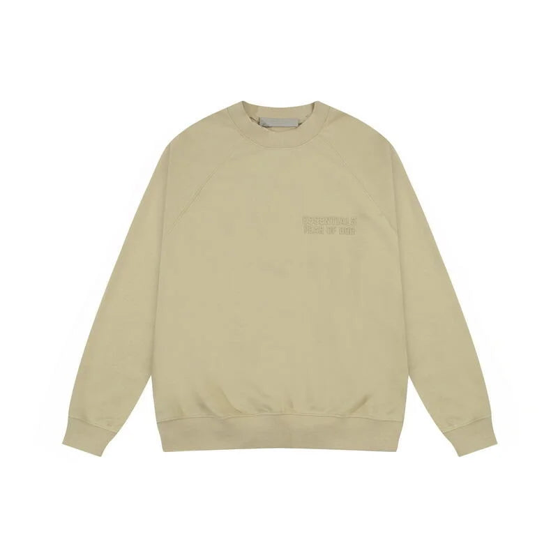 Fear of God Essentials Hampton Yellow Tracksuit – Classic Fit Crewneck & Jogger Set
