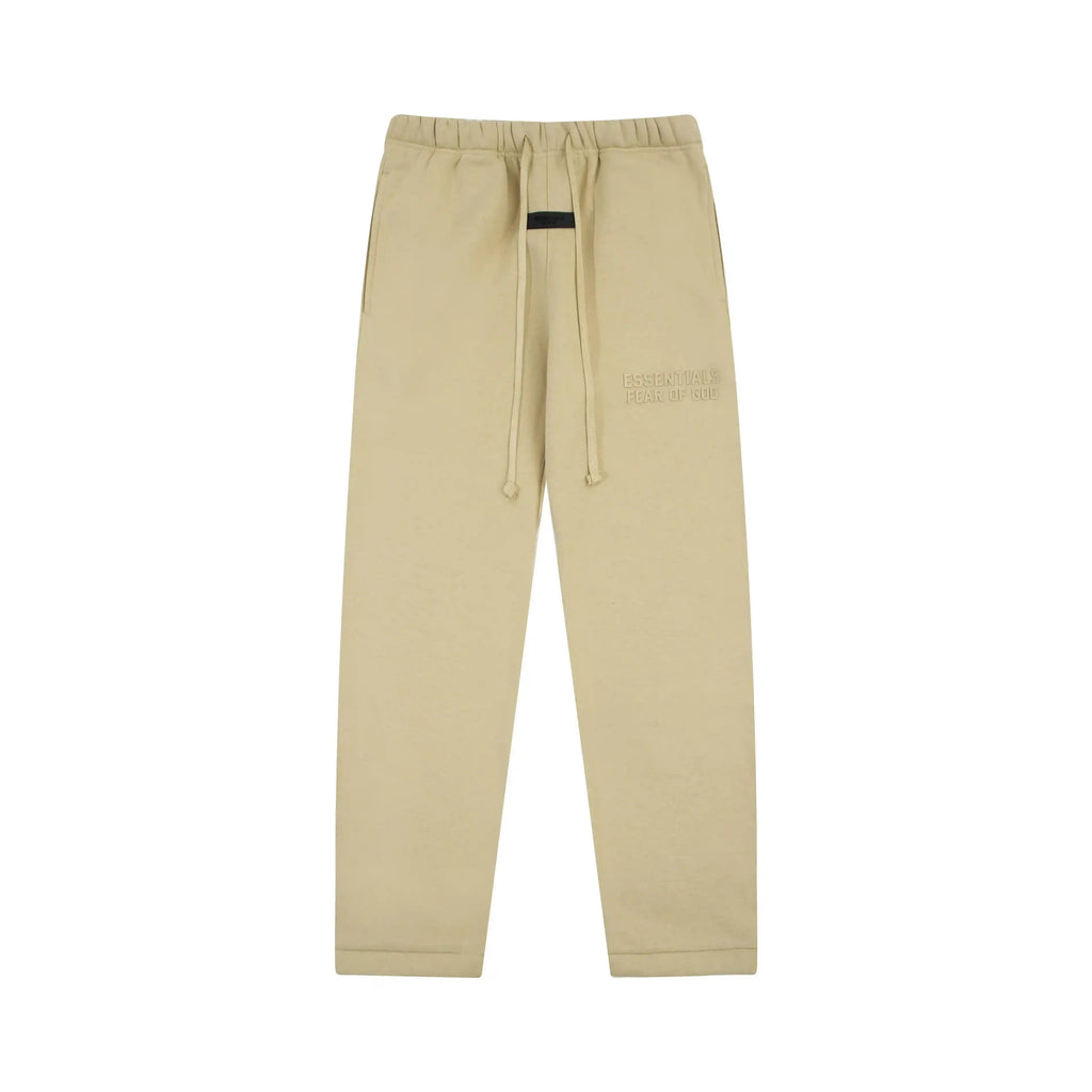 Fear of God Essentials Hampton Yellow Tracksuit – Classic Fit Crewneck & Jogger Set