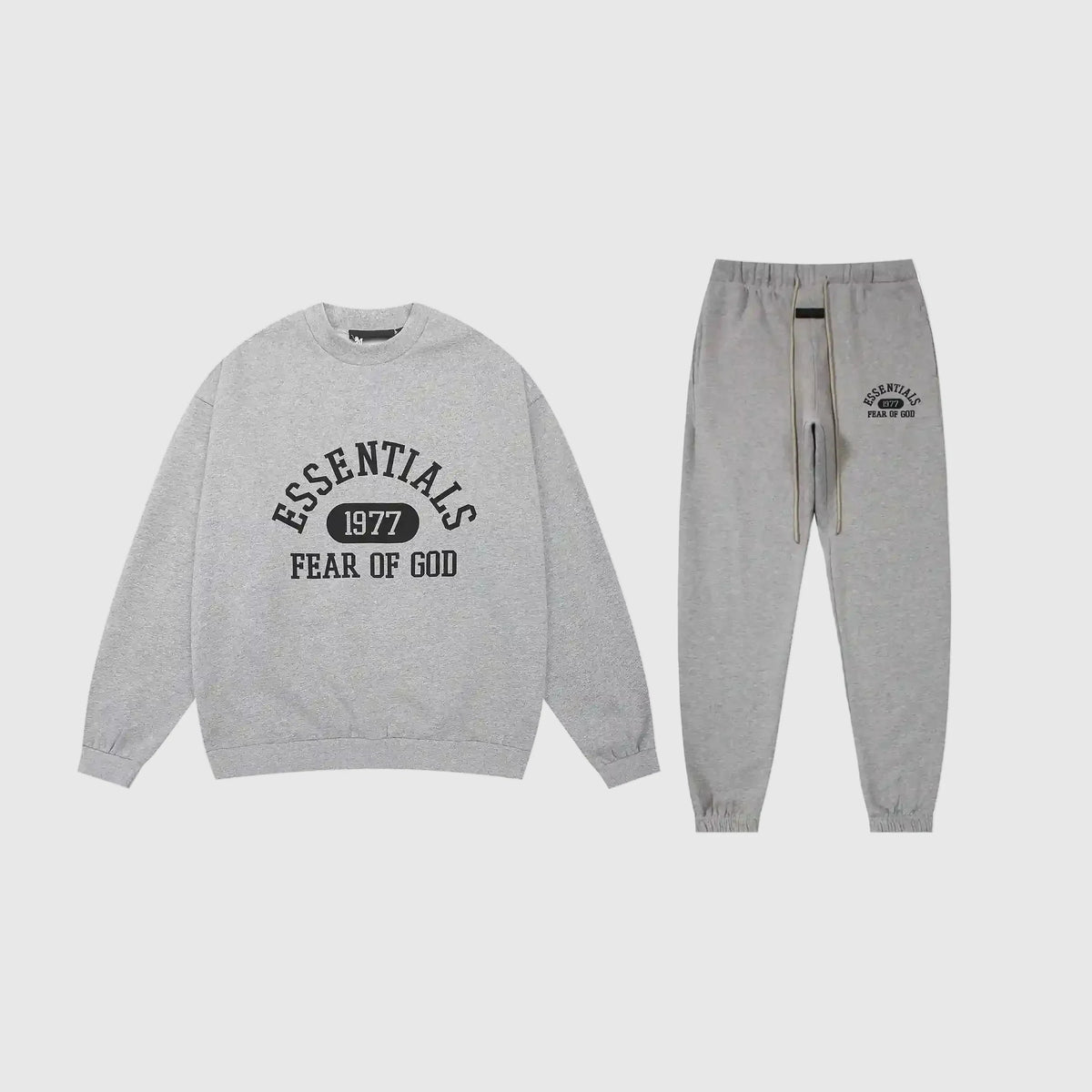 Essentials Dark Heather Oatmeal Comfort Tracksuit – Fear of God Set