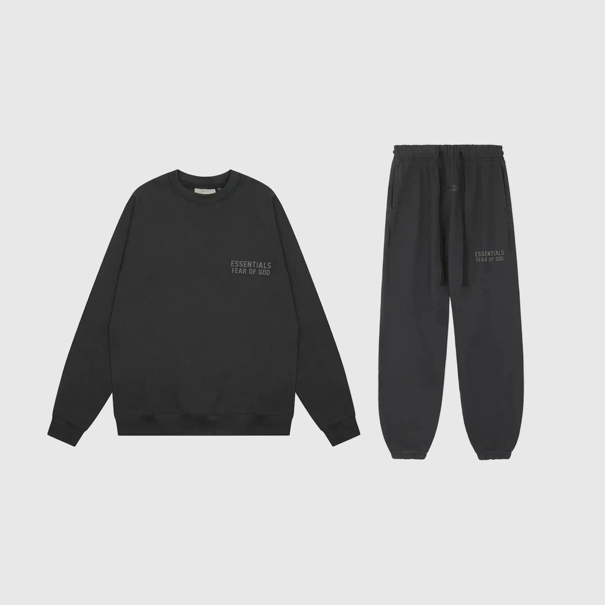 Essentials Black Elevated Core Fleece Tracksuit – Everyday Casual Set