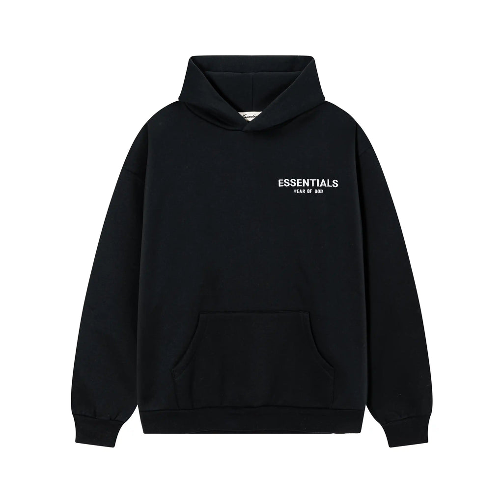 Black Essentials Tracksuit Pullover